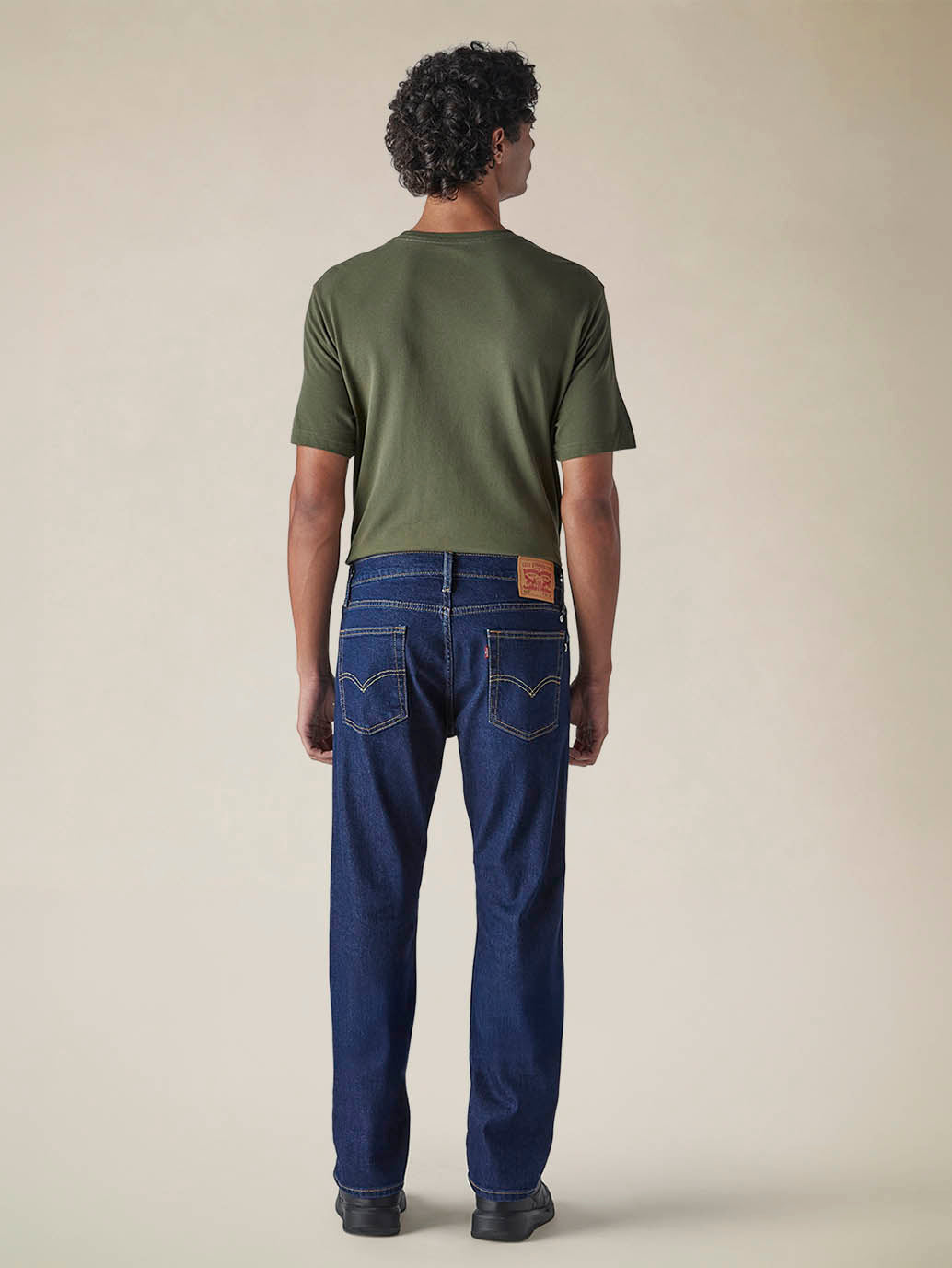 Mens 513 Mid Rise Slim Straight Fit Cotton Stretch Blend Jeans - Back View