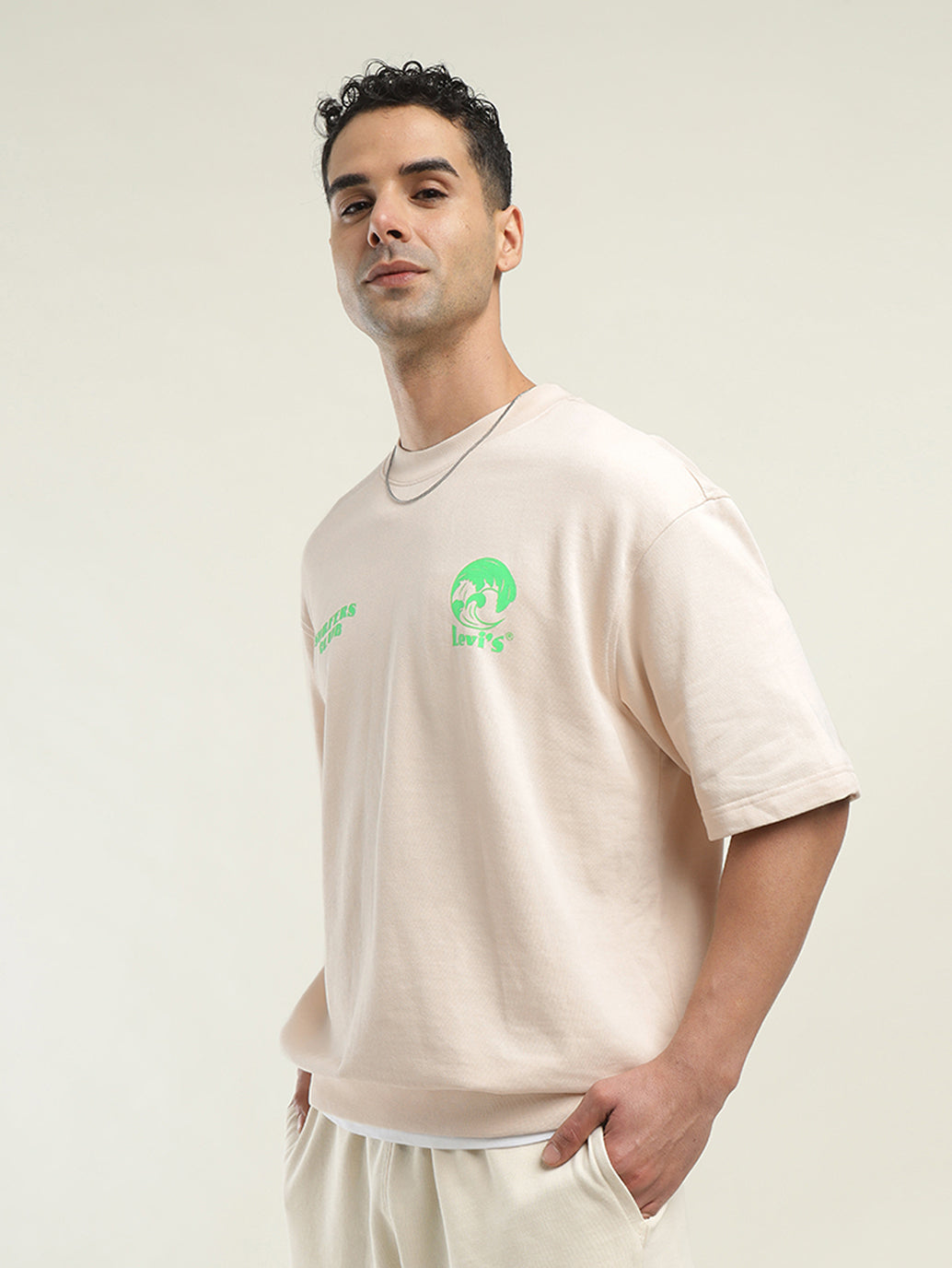 Men's Solid Loose Fit T-shirt