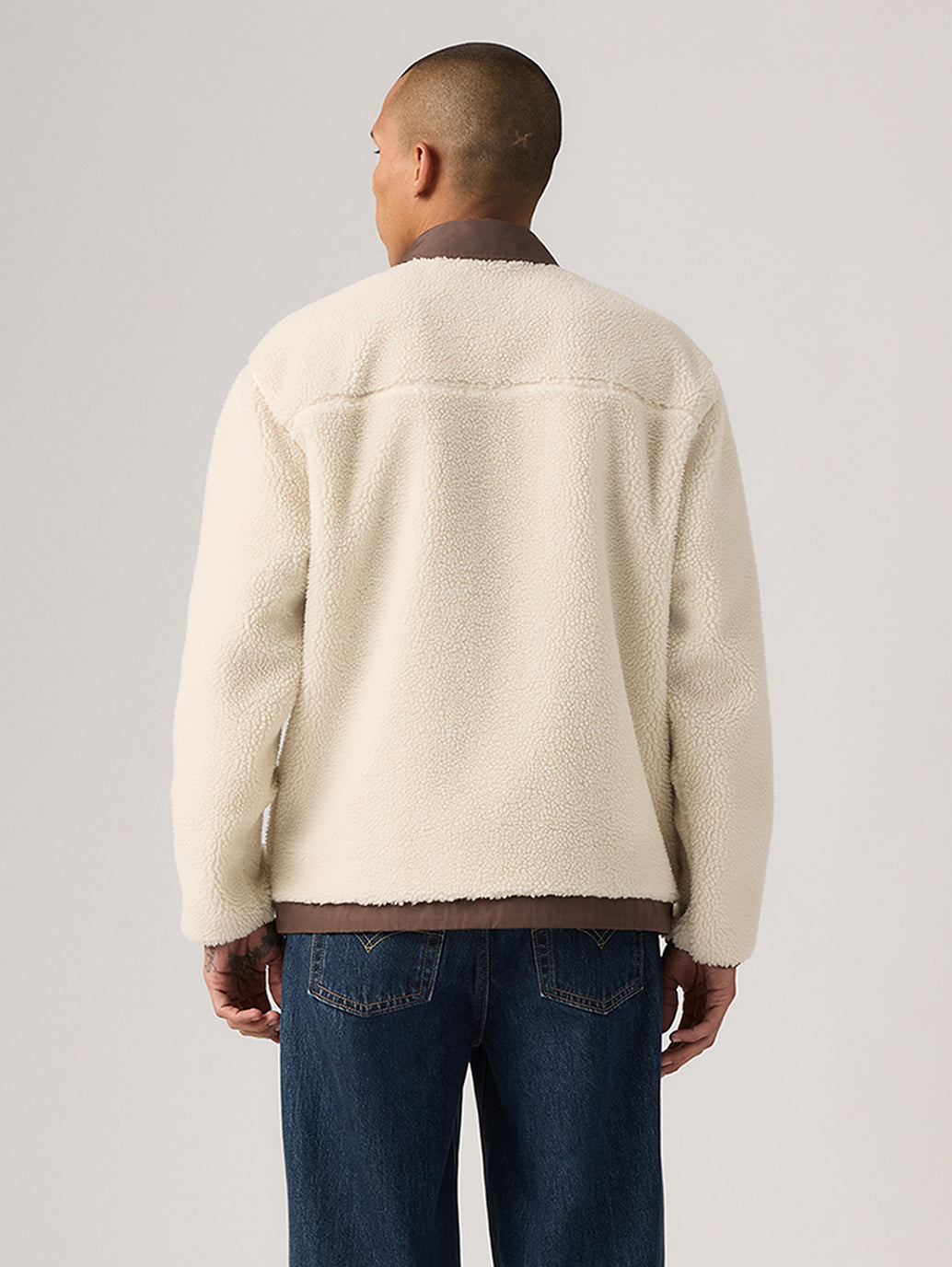 Levi's Joonie Sherpa Jacket Oatmeal, havermout, XL Levi's Joonie Sherpa Jacket Oatmeal, havermout, XL