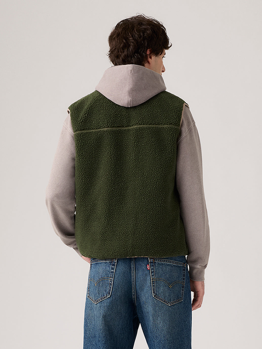 Men's Joonie Sherpa Vest - Back View