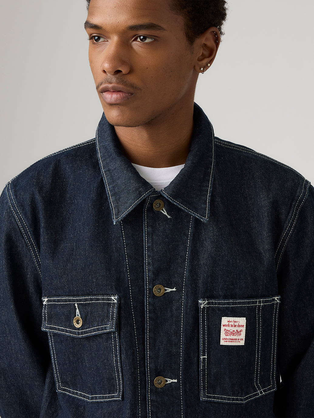 Men's Berkley Chore Coat - Detail View