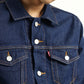 Men's Solid Dark Blue Spread Collar Jacket