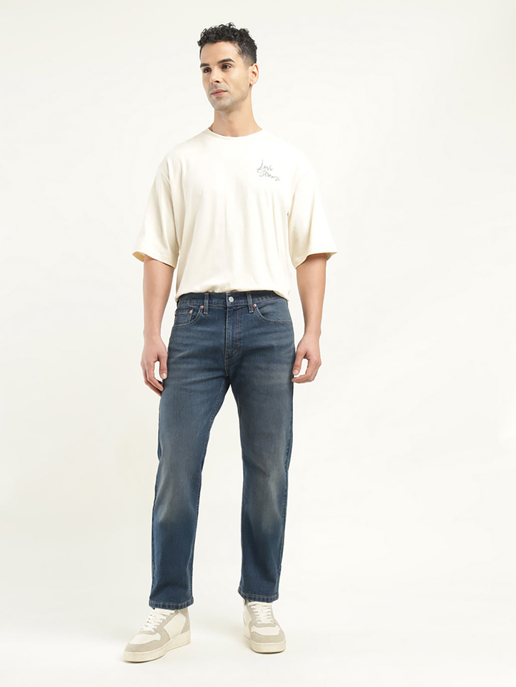 Men's 550 Relaxed Tapered Fit Indigo Jeans