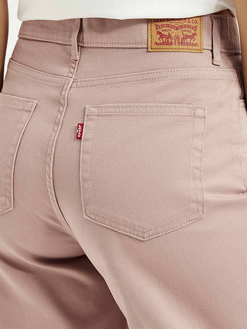 Women's Pink Wideleg Fit High Rise Jeans - 926d8236-effd-408f-929f-0832d87bf432 View