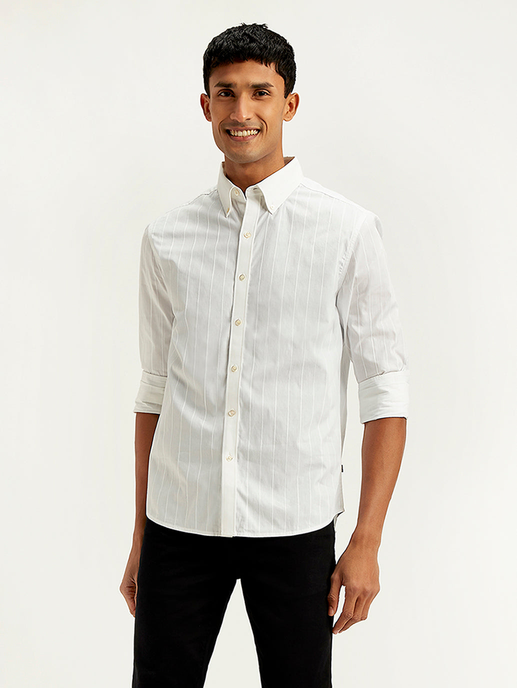 Men's Redloop Striped Slim Fit Shirt