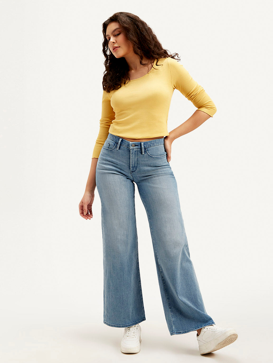 Women's Redloop 312 Blue Straight Fit Mid Rise Jeans