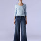 Women's 318 Dark Indigo Wide Leg Fit Mid Rise Redloop Jeans - f4266df2-a001-4fcd-a88a-bd5062574542 View