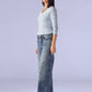 Women's 318 Dark Indigo Shaping Wide Leg Fit Mid Rise Redloop Jeans - f438a479-6d84-4e66-9ad1-77f9cb3a0831 View
