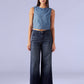 Women's 318 Dark Indigo Shaping Wide Leg Fit Mid Rise Redloop Jeans - 82da84ea-8e6b-46f9-95f9-0e7d91f76a6c View