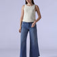 Women's 318 Shaping Wide Leg Fit Mid Rise Redloop Jeans - Styleshot View