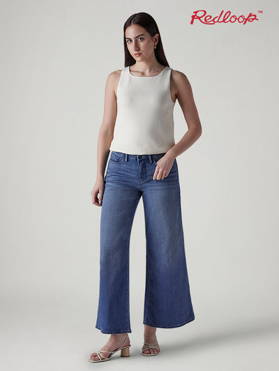 levi's Women's 318 Shaping Wide Leg Fit Mid Rise Redloop Jeans-picture-28