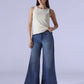 Women's 318 Shaping Wide Leg Fit Mid Rise Redloop Jeans - Front View