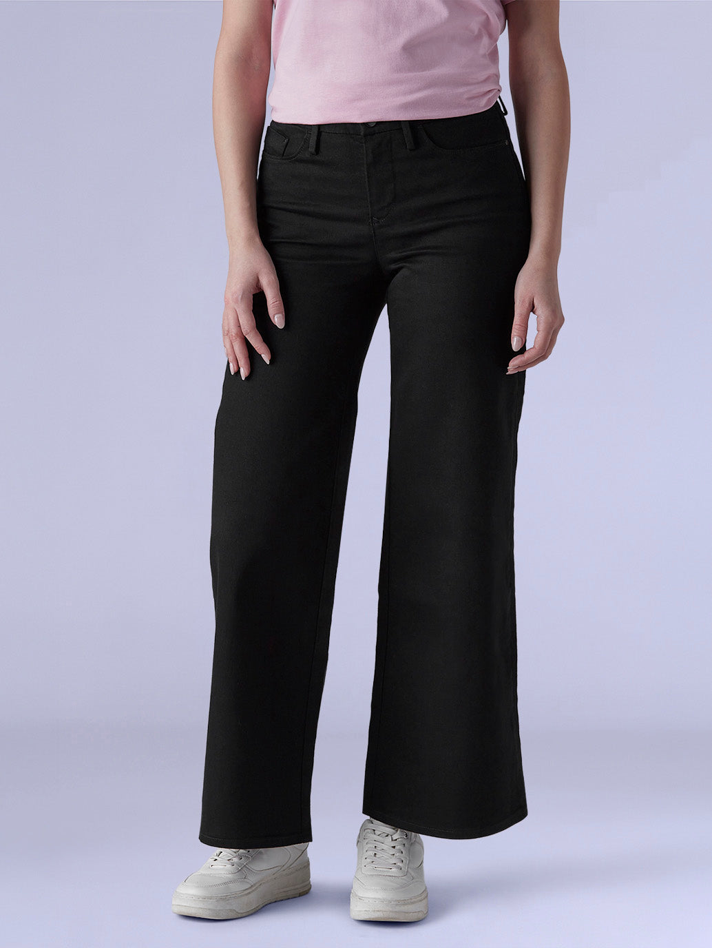 Women's 318 Black Wide Leg Fit Mid Rise Redloop Jeans - f5d9818a-c076-476f-833c-eb42b33e9006 View