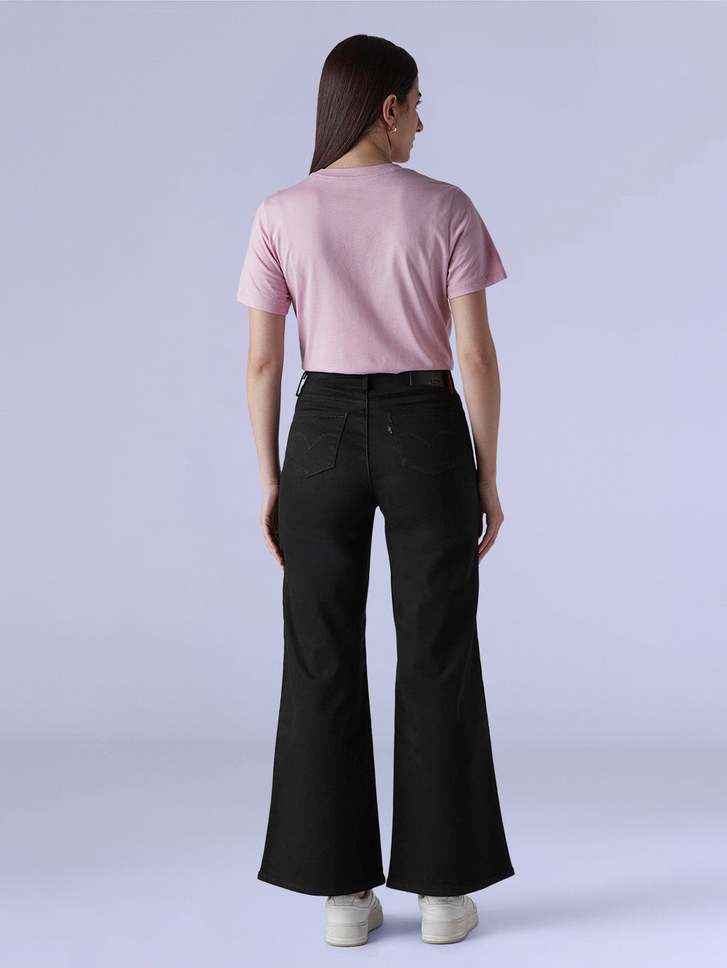Women's 318 Black Wide Leg Fit Mid Rise Redloop Jeans - f7ab8dbc-8fde-4958-bdbe-4ab0c34325e6 View