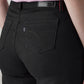 Women's 318 Black Wide Leg Fit Mid Rise Redloop Jeans - Detail View