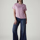 Women's 318 Dark Indigo Shaping Wide Leg Fit Mid Rise Redloop Jeans - Styleshot View