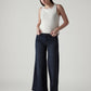 Women's 318 Shaping Wide Leg Fit Mid Rise Redloop Jeans - Styleshot View