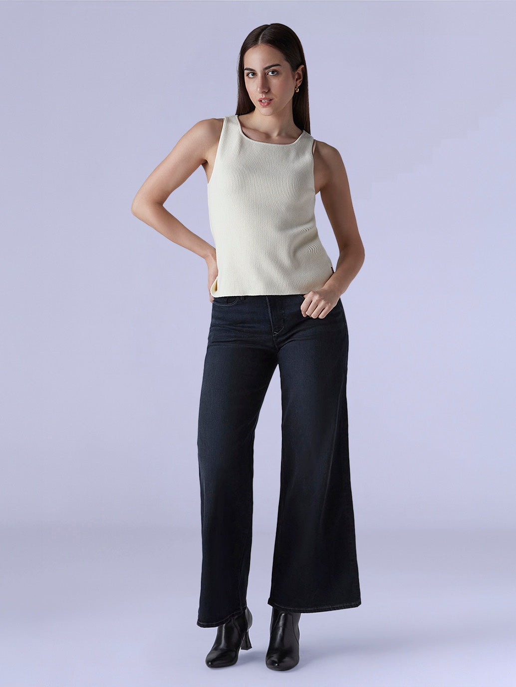 Women's 318 Shaping Wide Leg Fit Mid Rise Redloop Jeans - d8fa1942-25cb-46d4-a213-ae9e53c23ca6 View