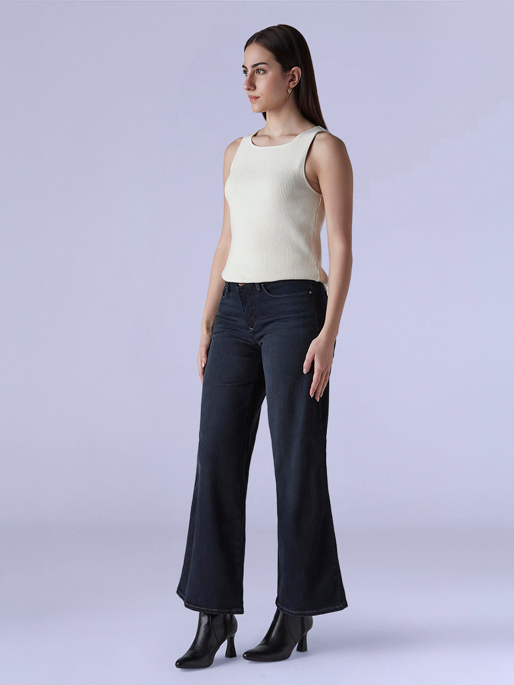 Women's 318 Shaping Wide Leg Fit Mid Rise Redloop Jeans - 6b9801ae-8d59-4d68-bbb2-bd81d4d930c8 View