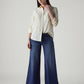 Women's 318 Shaping Wide Leg Fit Mid Rise Redloop Jeans - Logo View
