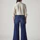 Women's 318 Shaping Wide Leg Fit Mid Rise Redloop Jeans - Back View