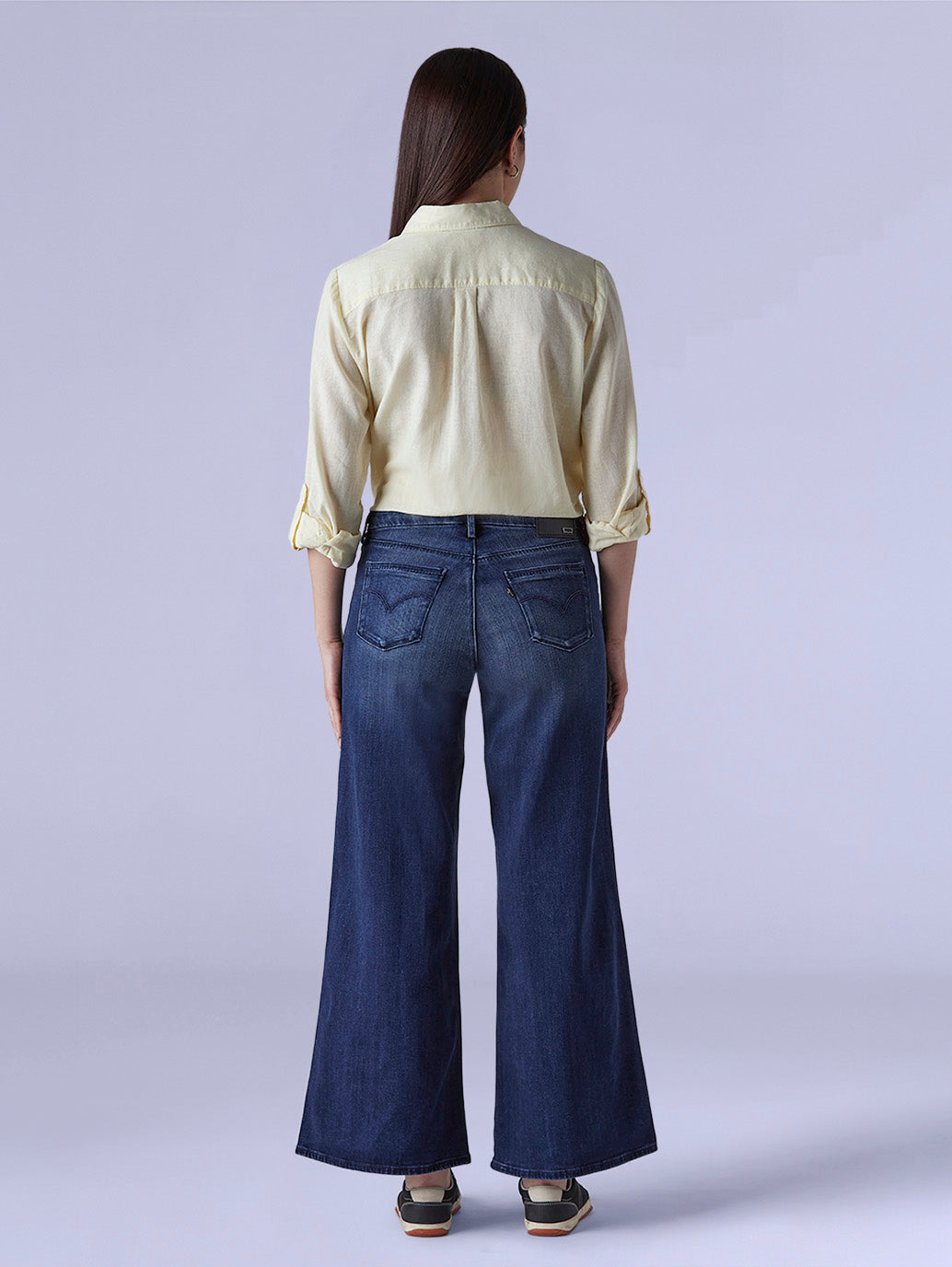 Women's 318 Shaping Wide Leg Fit Mid Rise Redloop Jeans - c6de1178-7b1a-497f-bd0d-d08990d22cca View