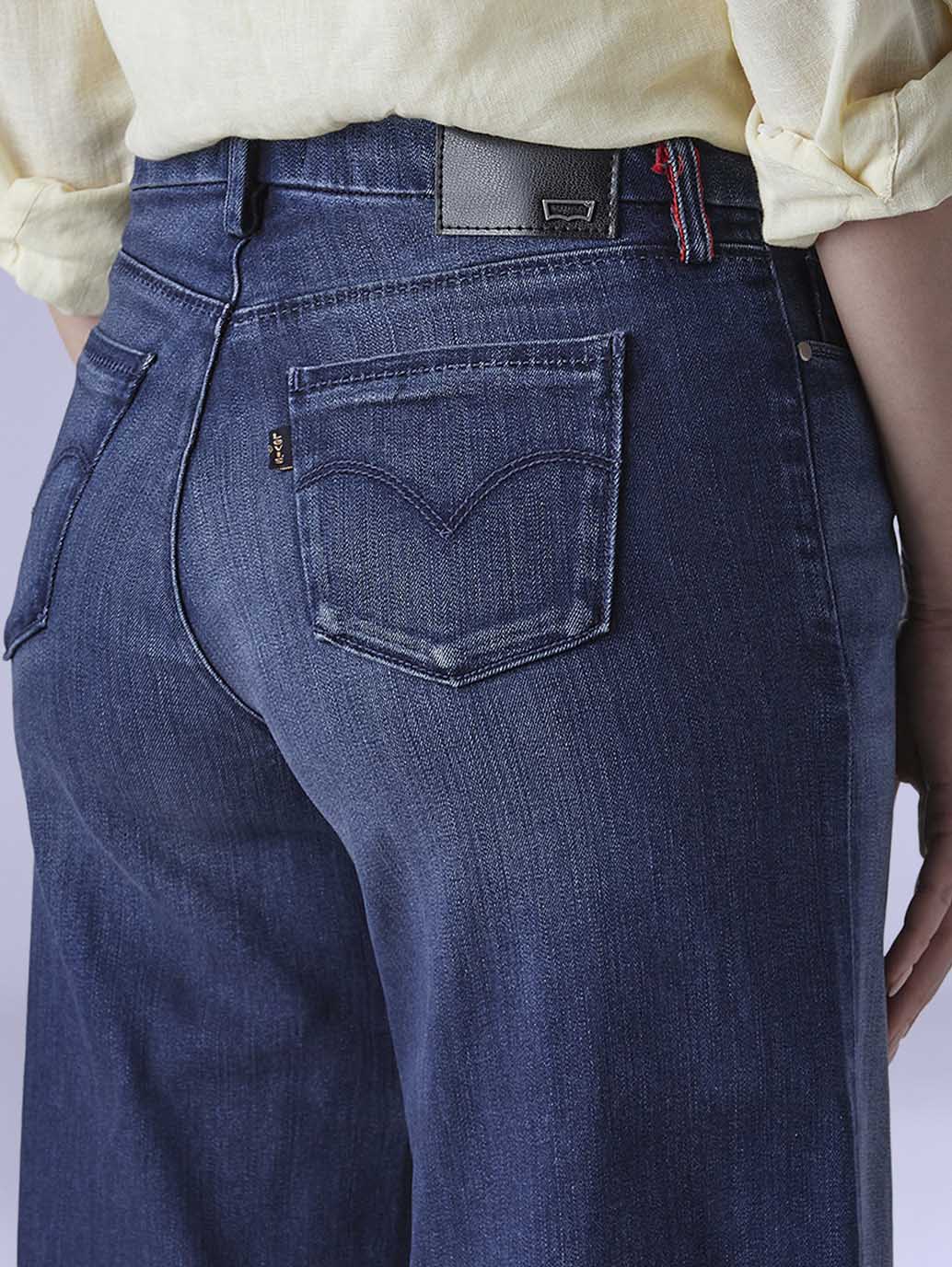 Women's 318 Shaping Wide Leg Fit Mid Rise Redloop Jeans - f9e6f77c-7a4b-4e45-b2da-0d42e6c0f647 View