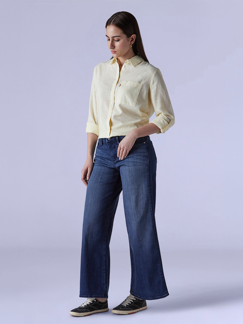 Women's 318 Shaping Wide Leg Fit Mid Rise Redloop Jeans - 5cf5f10d-f0ef-4357-88a2-281f38c46367 View