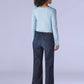 Women's 318 Dark Blue Shaping Wide Leg Fit Mid Rise Redloop Jeans - 58c42369-7827-430d-bb25-4561ce209264 View