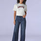Women's 318 Blue Shaping Wide Leg Fit Mid Rise Redloop Jeans - 7ba0effa-f695-4cb4-bdad-12d51b064a1e View