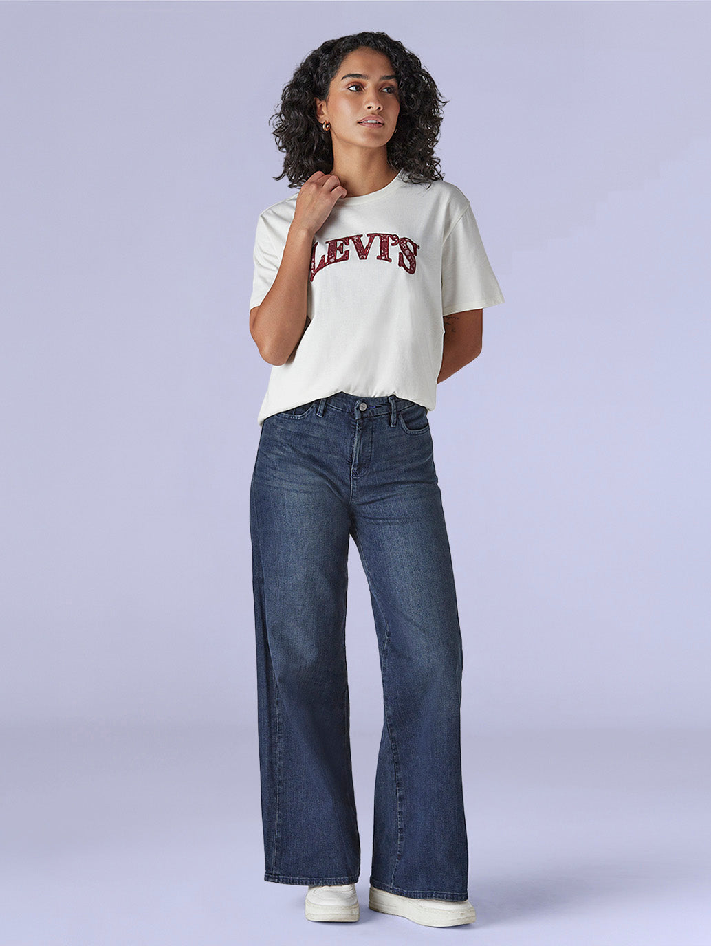 Women's 318 Blue Shaping Wide Leg Fit Mid Rise Redloop Jeans - e952aceb-0e63-47a6-b79b-f4a0491b4119 View