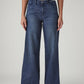 Women's 318 Blue Shaping Wide Leg Fit Mid Rise Redloop Jeans - Front View