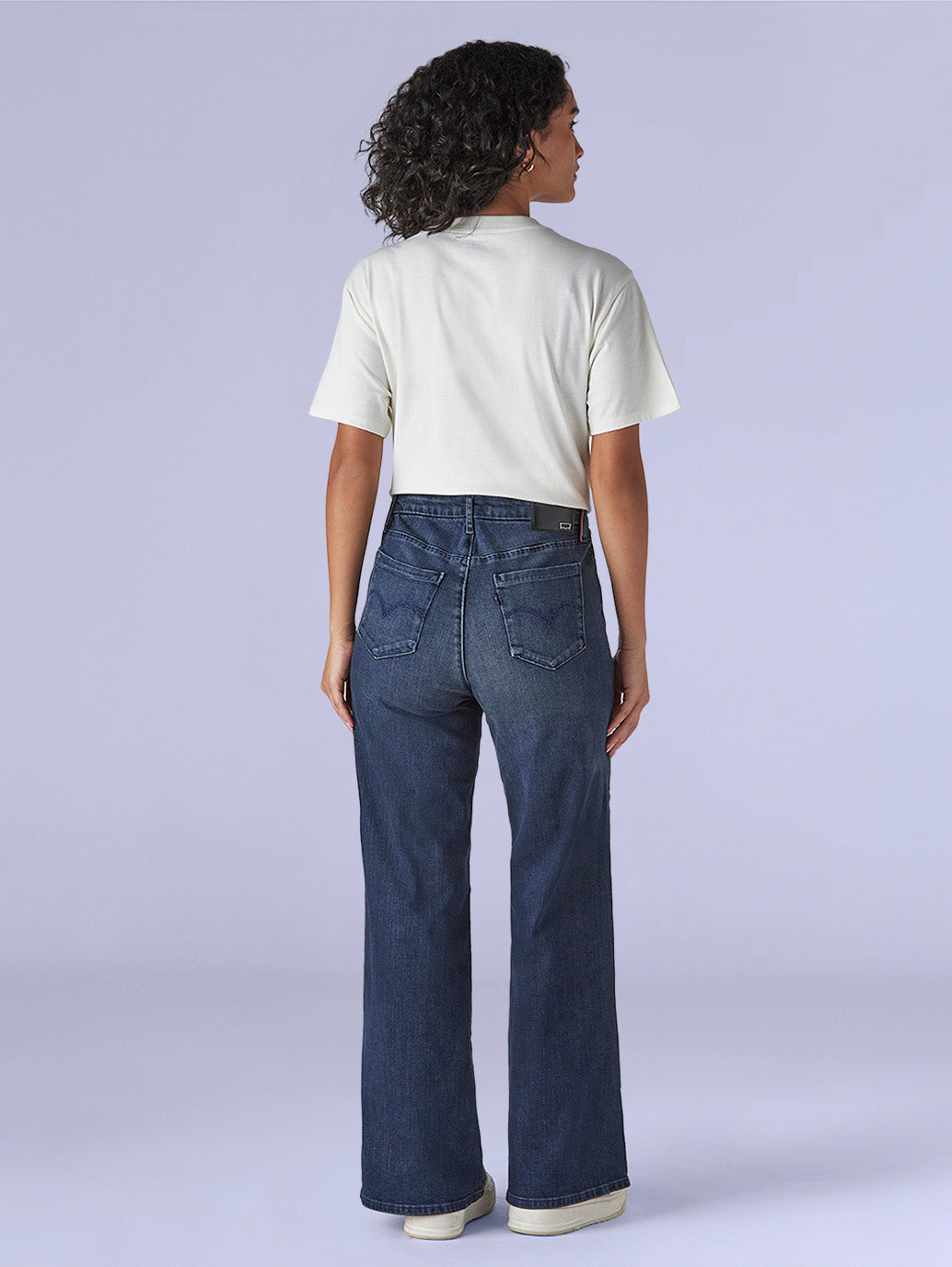 Women's 318 Blue Shaping Wide Leg Fit Mid Rise Redloop Jeans - 4345178a-a807-4c8f-b1af-29cd4cdc8760 View