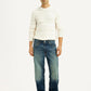 Men's Tinted 568 Blue Loose Fit Mid Rise Jeans - Front View