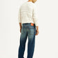 Men's Tinted 568 Blue Loose Fit Mid Rise Jeans - Back View