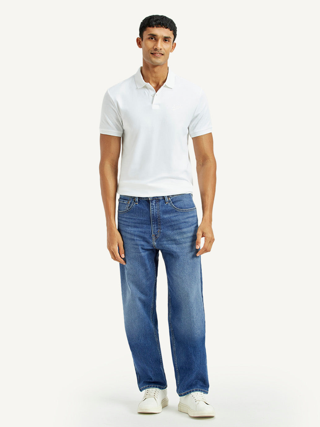 Men's 568 Indigo Loose Fit Mid Rise Jeans