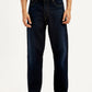 Men's 568 Dark Indigo Loose Fit Mid Rise Jeans - Front View