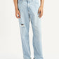 Men's 568 Light Blue Loose Fit Mid Rise Jeans - Front View