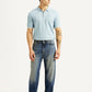 Men's 568 Blue Baggy Fit Mid Rise Jeans - Front View