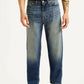 Men's 568 Blue Baggy Fit Mid Rise Jeans - Front View