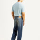 Men's 568 Blue Baggy Fit Mid Rise Jeans - Back View