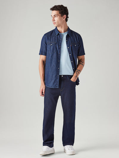 levi's Men's 568 Dark Blue Loose Fit Mid Rise Jeans-picture-28