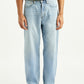 Men's 568 Light Blue Loose Fit Mid Rise Jeans - Front View