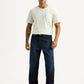 Men's 568 Dark Blue Loose Fit Mid Rise Jeans - Front View