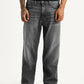 Men's 568 Grey Loose Fit Mid Rise Jeans - Front View