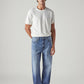 Men's 568 Blue Loose Fit Mid Rise Jeans - Front View