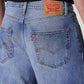 Men's 568 Blue Loose Fit Mid Rise Jeans - Detail View