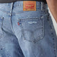 Men's 568 Light Indigo Loose Fit Mid Rise Jeans - Detail View