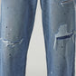 Men's 568 Light Indigo Loose Fit Mid Rise Jeans - Detail View