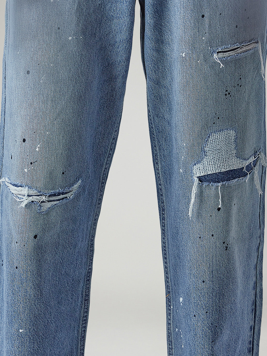 Men's 568 Light Indigo Loose Fit Mid Rise Jeans - Detail View